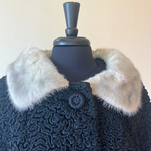 Astrakin Vintage Persian Lamb Swing Coat. PreLoved - Picture 6 of 8